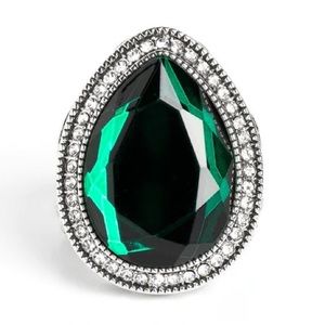 Green Rhinestone Ring